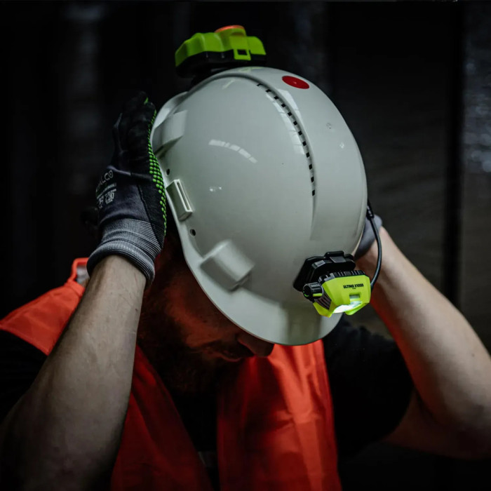 Фонарь налобный Mactronic Ultimo X1000 (1000 Lm) Cool White/Red Type-C Recharg Helmet Kit (PHL0012)  