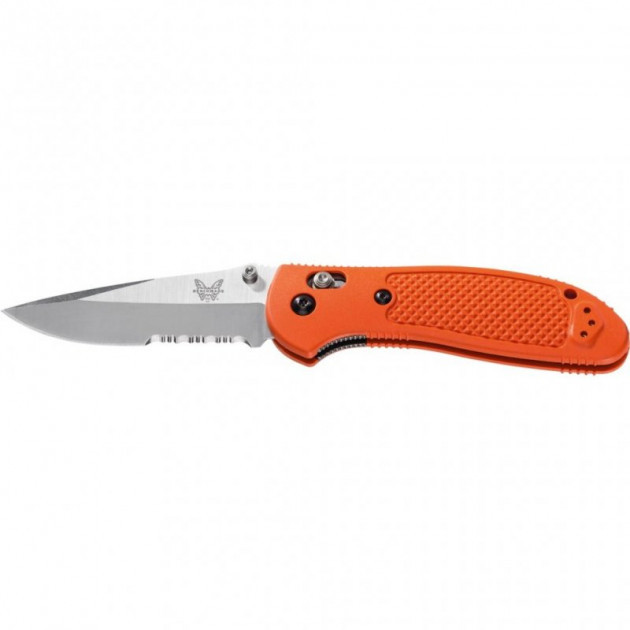 Нож Benchmade Pardue Griptilian, полусерейтор оранжевый (551S-ORG)  
