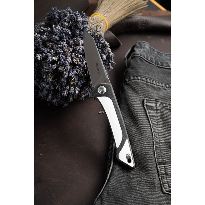 Нож складной Roxon K2 лезвие D2, Белый  