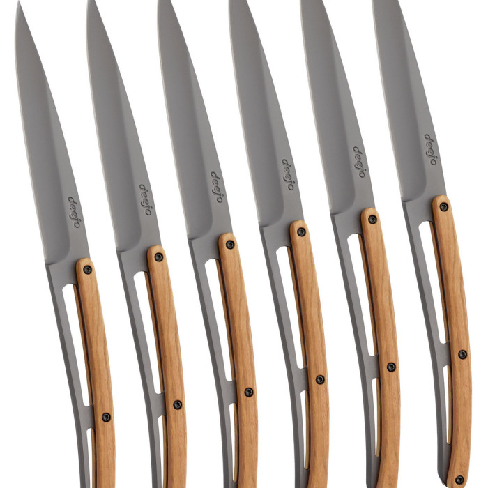 Набор ножей 6 Deejo Steak Knives, titan finish  
