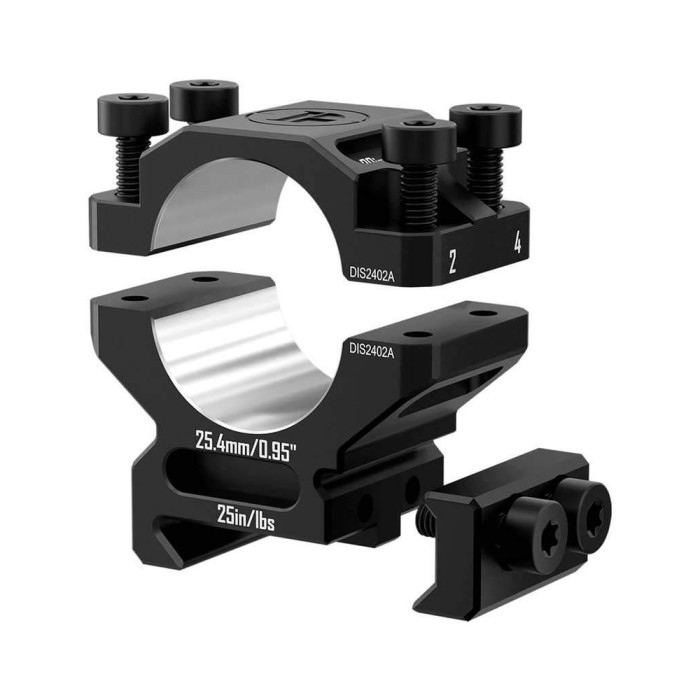 Кольца Discovery 6061 For Picatinny 1inch(25.4mm) 0.95in DGPR2-25.4-0.95-61 (M240601)  