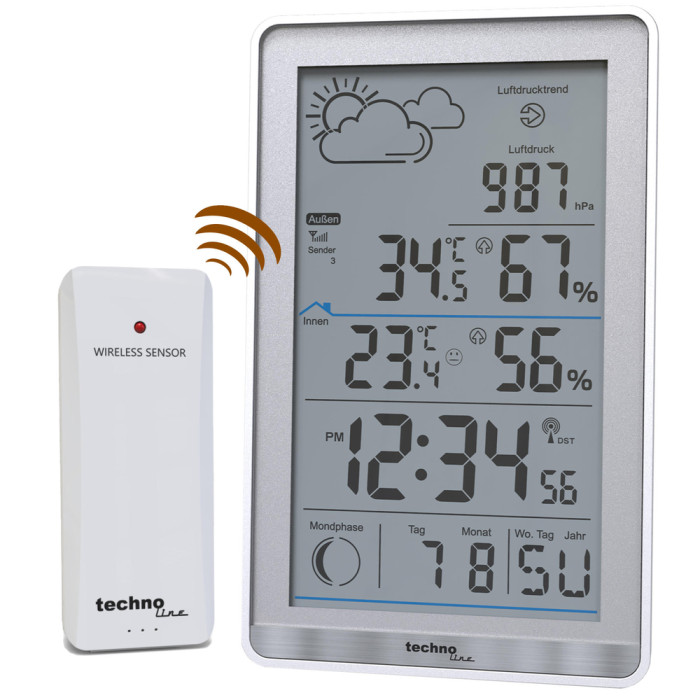 Метеостанция Technoline WS9218 Silver (WS9218)  