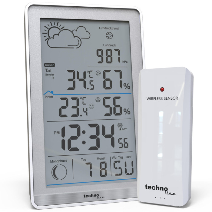 Метеостанция Technoline WS9218 Silver (WS9218)  