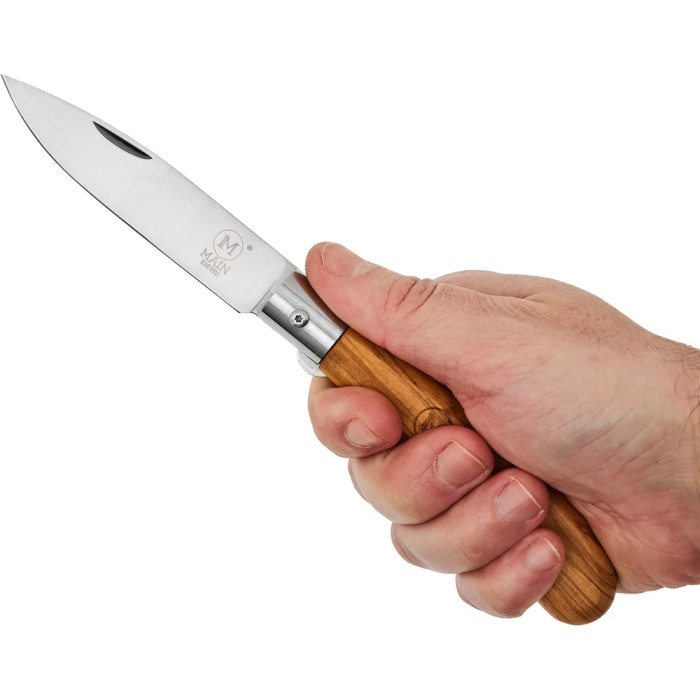 Нож Main Knives German line, Drop Point Olive Wood brown  