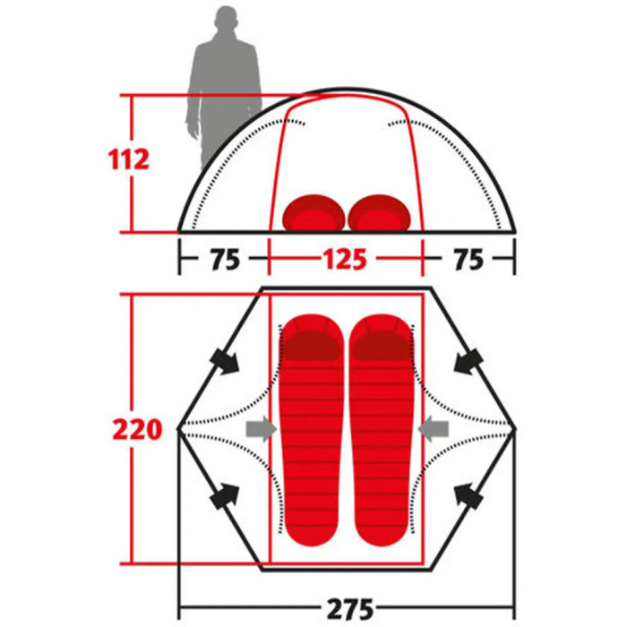 Палатка Wechsel Forum 4 2 UL Green (231082)  