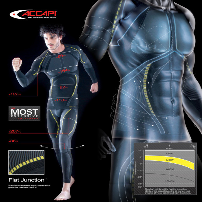 Футболка Accapi X-Country Short Sleeve Shirt Man 999 black, XL/XXL  