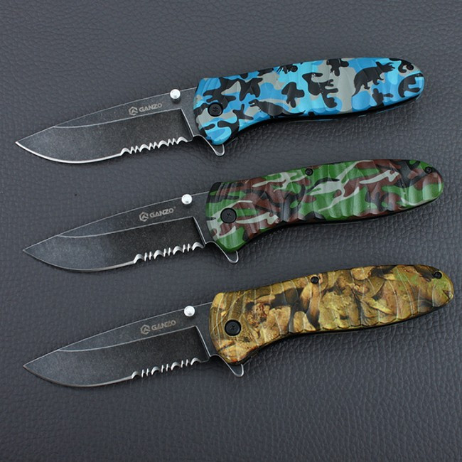 Нож Ganzo G622-CA1-4S, синий  