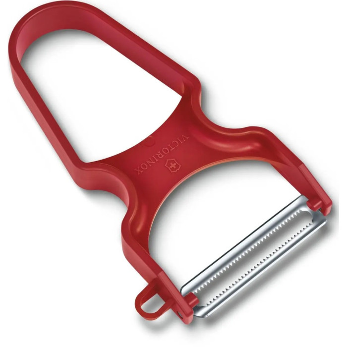 Овощечистка Rapid двусторон. волн. лезвие Крас. (109x65x13мм)  