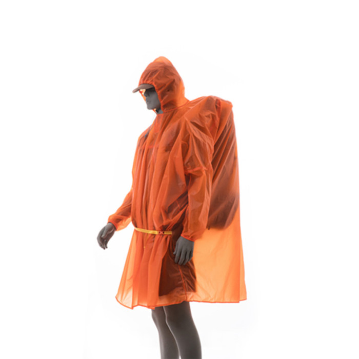 Плащ-дождевик 3 в 1 3F Ul Gear Poncho 210T Длинный рукав Оранжевый 