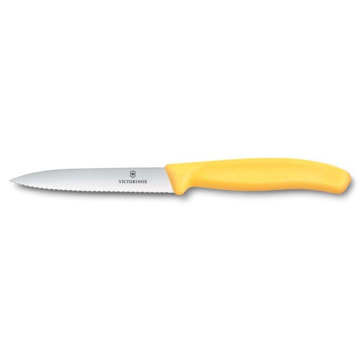Нож для овощей Victorinox Swiss Classic 10см волн желт 6.7738.C1  