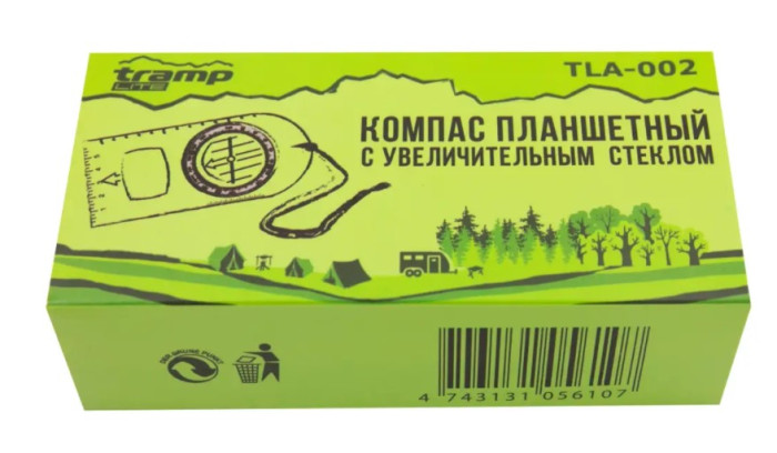 Компас планшетный Sol с увеличительным стеклом  