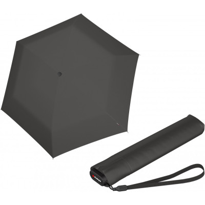 Зонт Knirps US.050 Dark Grey  Мех/Складной/6спиц /D90x21см