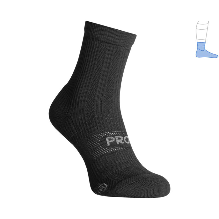 Компрессионные носки защитные летние Protector ShortDry Ultra черные M 40-43  