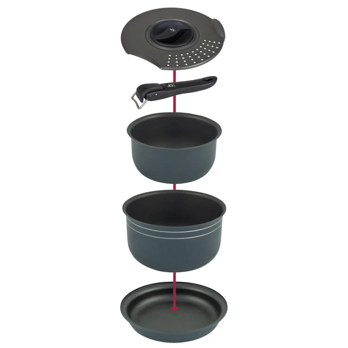Набор посуды Bo-Camp Trekking 5 Pieces Anthracite (2300351)  