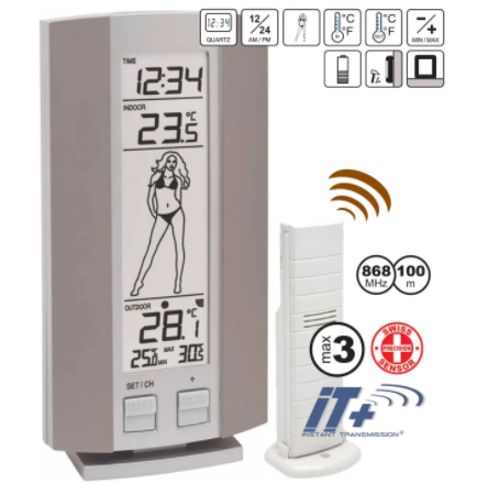 Метеостанция Technoline WS9750 IT - серая/серебристая  