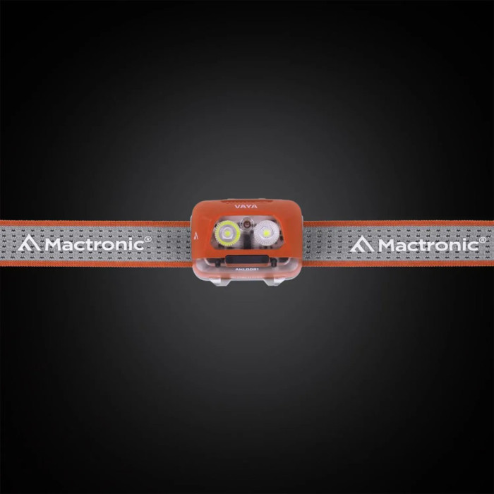 Фонарь налобный Mactronic Vaya (480 Lm) Cool/Warm White/Red LED Recharg Type-C (AHL0091)  