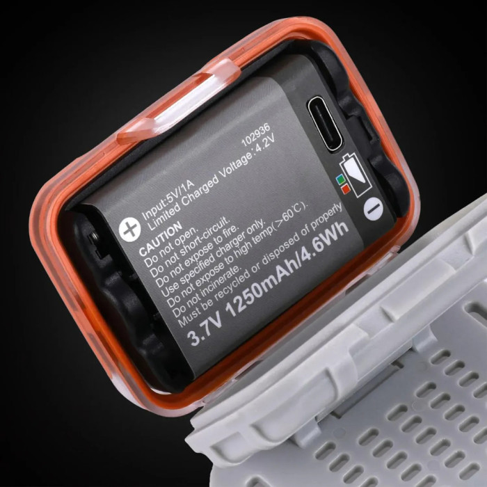 Фонарь налобный Mactronic Vaya (480 Lm) Cool/Warm White/Red LED Recharg Type-C (AHL0091)  