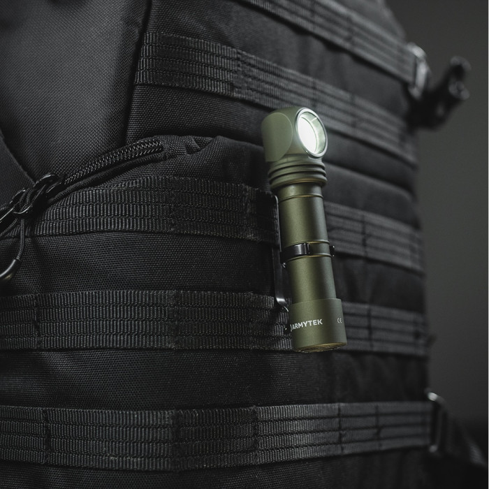 Фонарь Armytek Wizard C2 Pro Olive v4 Magnet USB+ABM01+18650 XHP50.2 White  