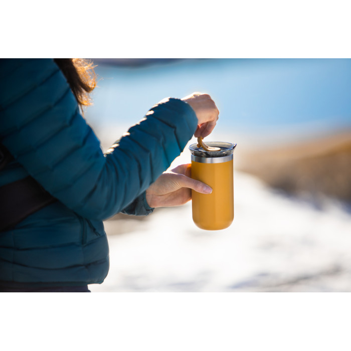 Термокружка Wacaco Octaroma Grande 435 мл, желтая  