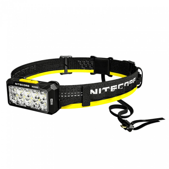 Фонарь налобный Nitecore HU2000 (NiteLab UHE, 2000 люмен, 1600 люмен, 10 режимов, USB Type-C)  