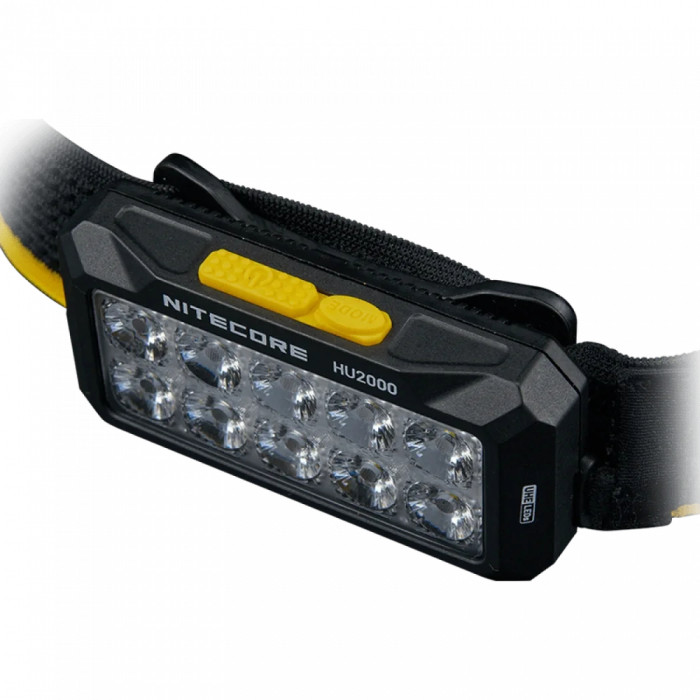 Фонарь налобный Nitecore HU2000 (NiteLab UHE, 2000 люмен, 1600 люмен, 10 режимов, USB Type-C)  