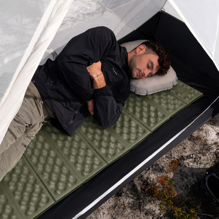Коврик туристический складной одноместный Naturehike CNK2650WS027, 185 х 56 х 2.6 см, зеленый  
