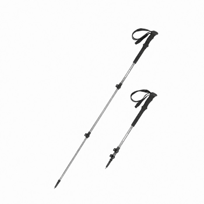 Трекинговая палка алюминиевая Naturehike Qingxue Pro NH17D017-D, 61–135 см, серебристо-серая