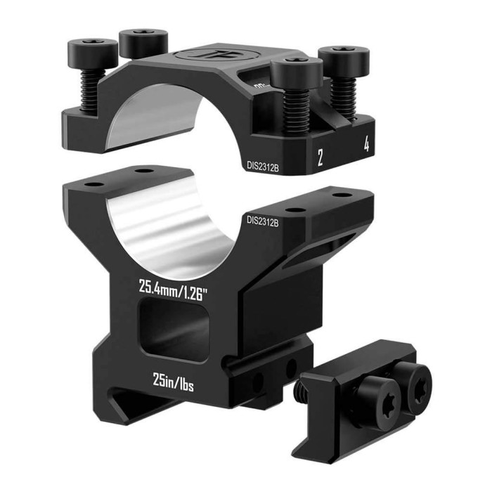 Кольца Discovery 6061 For Picatinny 1inch(25.4mm) 1.26in DGPR2-25.4-1.26-61 (M240602)  