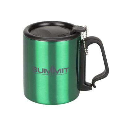Термокружка Summit Double Walled Mug Clip Handle с крышкой 300 мл, зеленый
