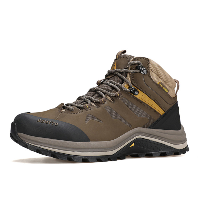 Ботинки мужские треккинговые Humtto Bison натуральная кожа хаки 44  